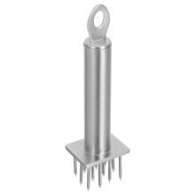 3Pcs Stainless Steel Meat Tenderizer Mallet with Needle Design Silver