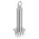 3Pcs Stainless Steel Meat Tenderizer Mallet with Needle Design Silver 1