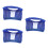 3Pcs Adjustable Hard Hat Sunshade Visor Neck Cover Blue Lightweight 9