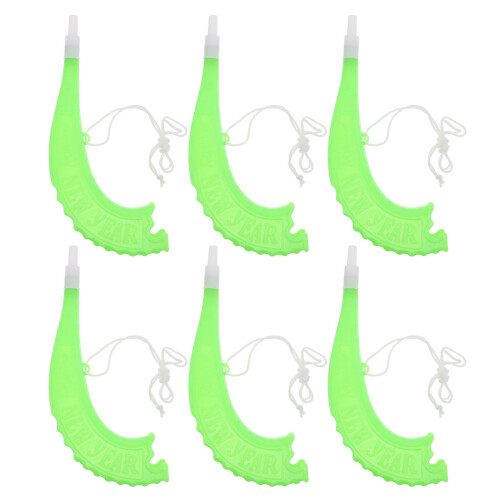 6Pcs Multicolor Plastic Shofar Horn Noise Makers for Sporting Events