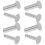 16Pairs Silver Metal Rivet Set for DIY Kitchen Handle Fixing 2