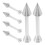 30Pcs Silver Aluminum Cake Icing Tools Set for Baking and Decorating 3