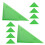 20Pcs Foosball Table Side Triangle Green Hips Corner Guard Accessories 2