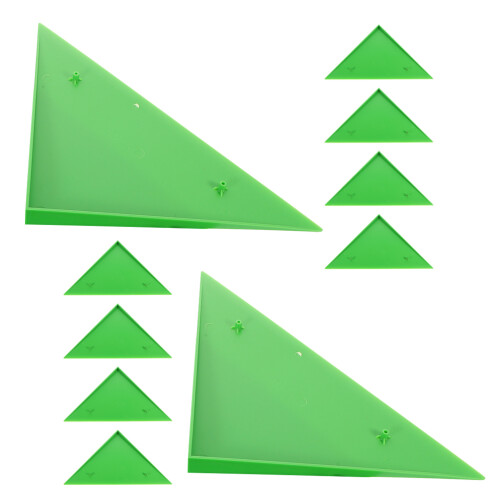 20Pcs Foosball Table Side Triangle Green Hips Corner Guard Accessories 1
