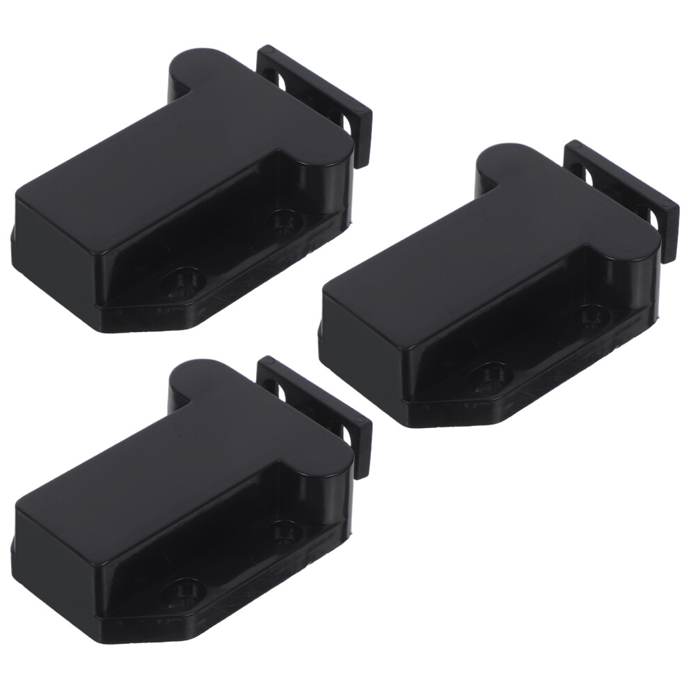 6Pcs Black Plastic Automatic Rebound Push Latches For Cupboard Doors 3584274497133