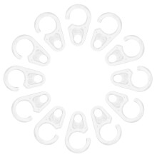 120Pcs Clear Plastic Shower Rings Flexible Curtain Hooks for Home Use