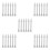 30Pcs Silver Aluminum Cake Icing Tools Set for Baking and Decorating 9