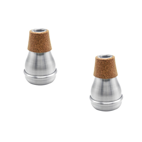 2Pièces Sourdine Trompette En Bois Multi Usage Son Standard Jazz 1