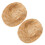 4Pcs Tiny Light Brown Hats Mini Doll Western Decoration 1