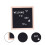 2Pcs Felt Letter Board Black DIY Message Board with Wood Frame 8
