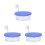 3Pcs Aquarium Bubbler Air Stones Efficient Oxygen Diffuser 5