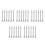 30Pcs Silver Aluminum Cake Icing Tools Set for Baking and Decorating 6