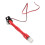 3Pcs Red Motorcycle Antenna Light with Alloy Plastic Glow Antenna 2