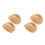 4Pcs Tiny Light Brown Hats Mini Doll Western Decoration 9