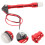 3Pcs Red Motorcycle Antenna Light with Alloy Plastic Glow Antenna 11