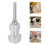 4Pcs Versatile Garden Pipe Threader Tool Kit Aluminum Silver 10