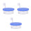 3Pcs Aquarium Bubbler Air Stones Efficient Oxygen Diffuser 8