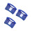 3Pcs Adjustable Hard Hat Sunshade Visor Neck Cover Blue Lightweight 10