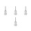 4Pcs Versatile Garden Pipe Threader Tool Kit Aluminum Silver 4