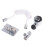 2Sets Sink Shower Extender Flexible Hose Faucet Head Assorted Colors 1