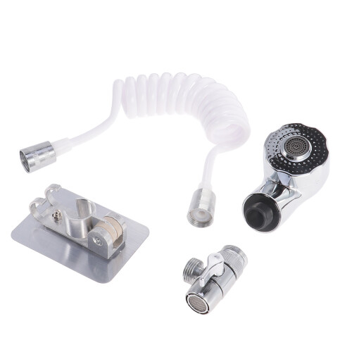 2Sets Sink Shower Extender Flexible Hose Faucet Head Assorted Colors