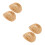 4Pcs Tiny Light Brown Hats Mini Doll Western Decoration 10