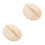 2Pcs Wood Lid Replacement Part for Kitchen Pot Steaming Beige Color 6