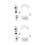 2Sets Sink Shower Extender Flexible Hose Faucet Head Assorted Colors 7