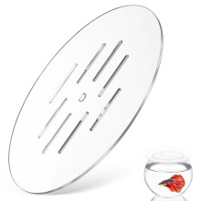 2Pcs Clear Acrylic Fish Tank Covers Aquarium Anti-Leap Protective Lid