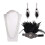 12Pcs Comfortable Black Gloves Headband 1920S Party Set 1