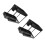2Sets Black ABS Under Sink Organizer Kitchen Storage Shelf Waterproof 5