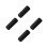 4Pcs Black Plastic Mouthpiece Cap Protectors for Brass Instruments 3