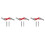 3Pcs Carbon Steel Masonry Repointing Tool Red Brick Mortar Removal 5