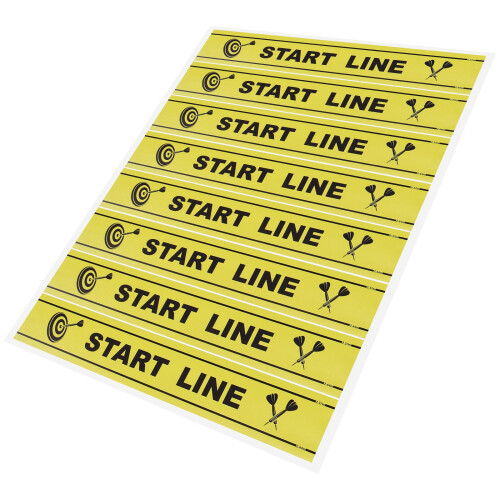 Yellow PVC Throw Game Floor Marker for Party Use 1