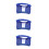 3Pcs Adjustable Hard Hat Sunshade Visor Neck Cover Blue Lightweight 8