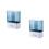 2Pcs Household White Plastic Cup Dispenser Wall Mounted Storage Box 6