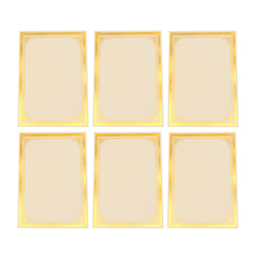 18Pcs Award Certificate Sheets with Elegant Gold Foil Border 2