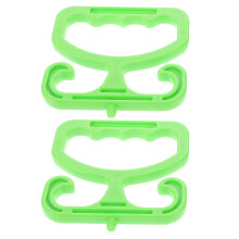 8Pcs Grocery Bag Carrier Plastic Handles Green for Shopping and Home