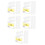 150Pcs Acrylic Slanted Table Sign Holders Transparent Label Display 5