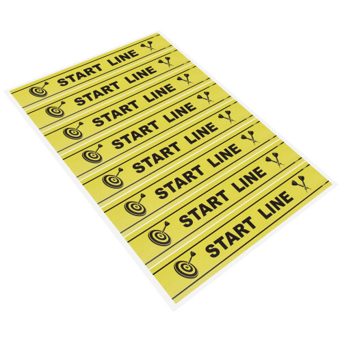 Yellow PVC Throw Game Floor Marker for Party Use 2