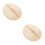 2Pcs Wood Lid Replacement Part for Kitchen Pot Steaming Beige Color 8