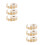 6Pcs Reusable Brown Kraft Circle Stickers for Organizing and Crafting 7