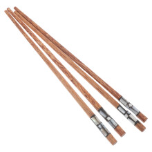 8Pairs Natural Wood Chopsticks Non-Slip Smooth Brown for Home Use