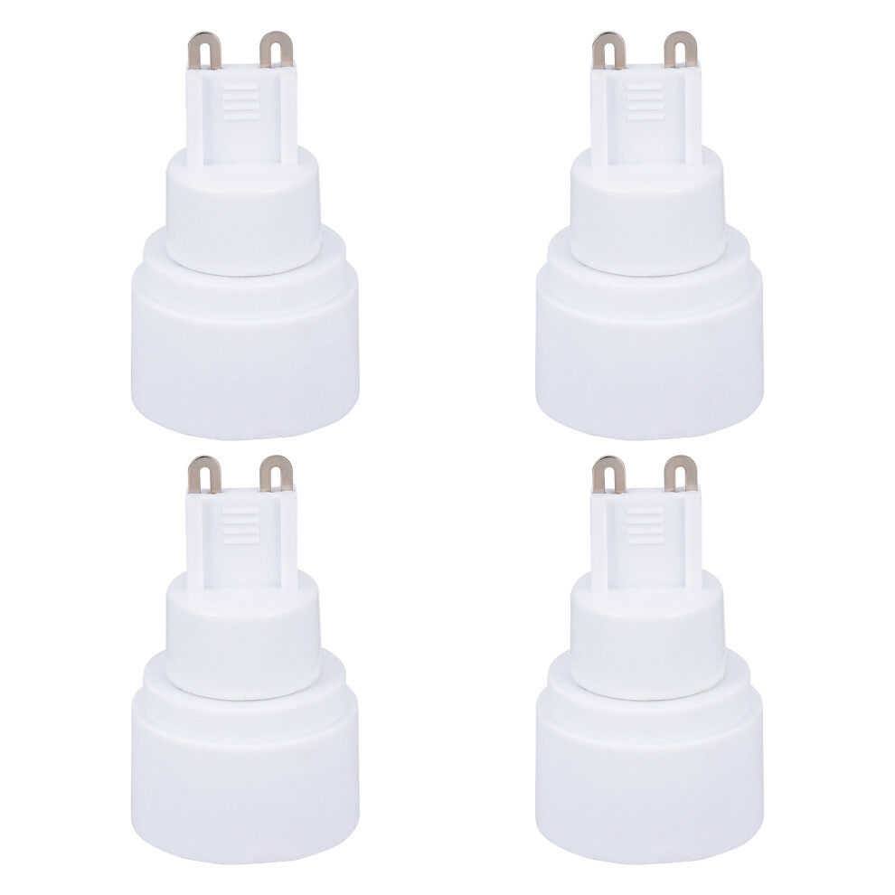 16Pcs Practical G9 To E14 Lamp Bulb Adapter White Screw Socket 3632862280985