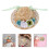 2Pcs Mini Straw Hat Props with Bow and Flowers for Dolls Multicolor 10