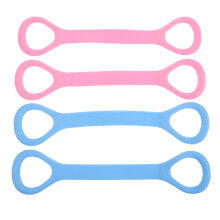 12Pcs Non-Slip Latex Exercise Bands for Women Gym Yoga Stretching