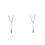 2Pcs Poultry Catcher Hook Stainless Steel Silver Animal Catching Tool 7