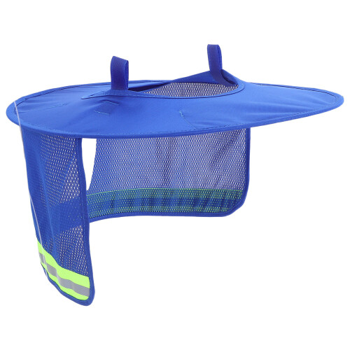 3Pcs Adjustable Hard Hat Sunshade Visor Neck Cover Blue Lightweight 1