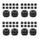 48Pcs Universal Rubber Washer Pads for Foosball Table Durable Black 7