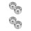 4Pcs Silver Shaving Bowl Double Layer Metal Mug for Men's Shaving 6